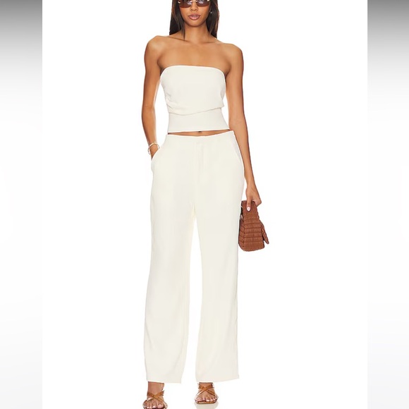 NWT Revolve SNDYS Roma Pant in ivory